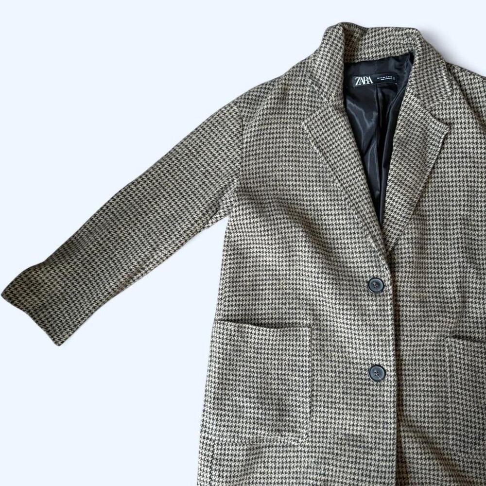 Zara Brown, Black and Tan Houndstooth Jacket